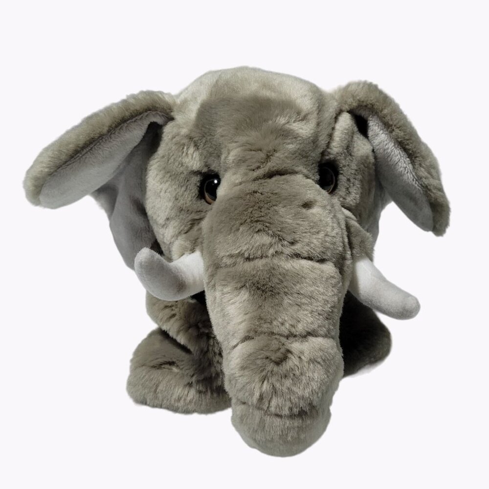 The Puppet Company Elephant 10 inch Plush Realistic Stuffed Animal Pretend Play